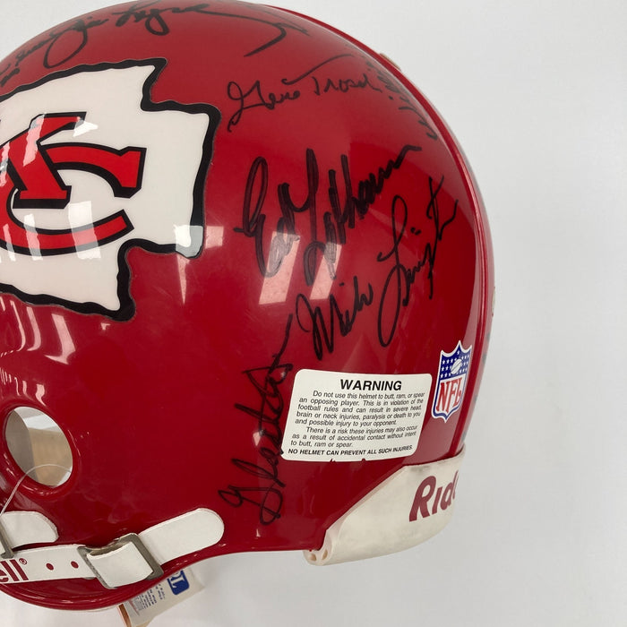 1969 KANSAS CITY CHIEFS SUPER BOWL IV CHAMPIONS TEAM SIGNED HELMET JSA COA