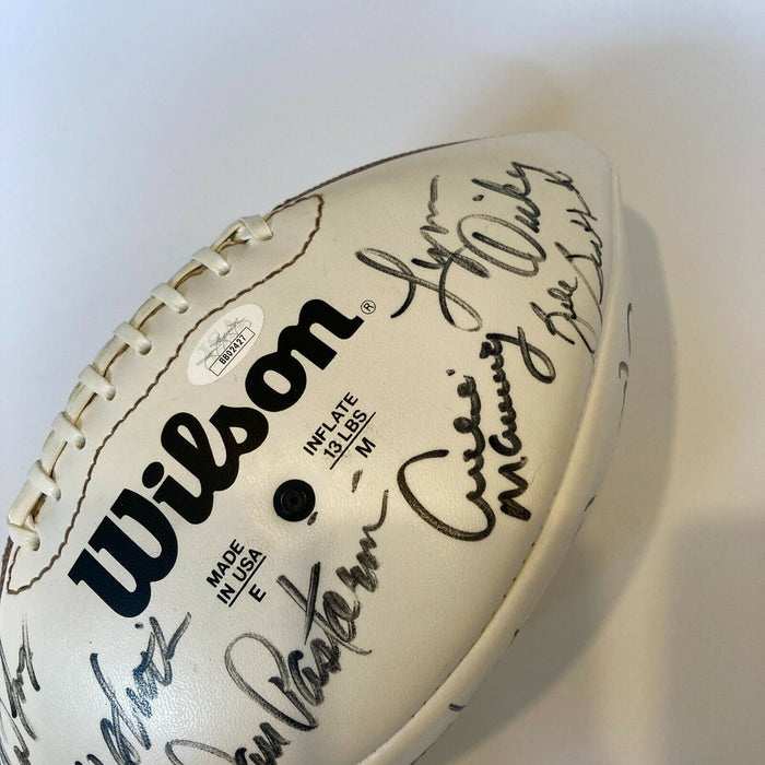 Quarterback Legends Multi Signed Football Johnny Unitas Sonny Jurgensen JSA COA