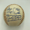Hall Of Fame Multi Signed Baseball Harry Hooper Joe Medwick Lefty Grove JSA COA