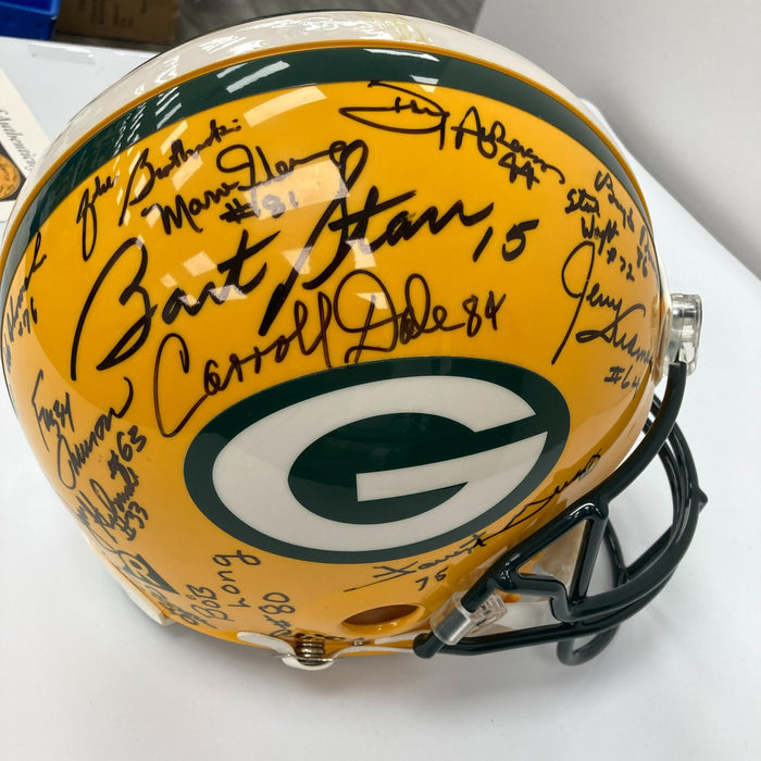 1966 Green Bay Packers Super Bowl 1 Champs Team Signed Authentic Helmet JSA COA