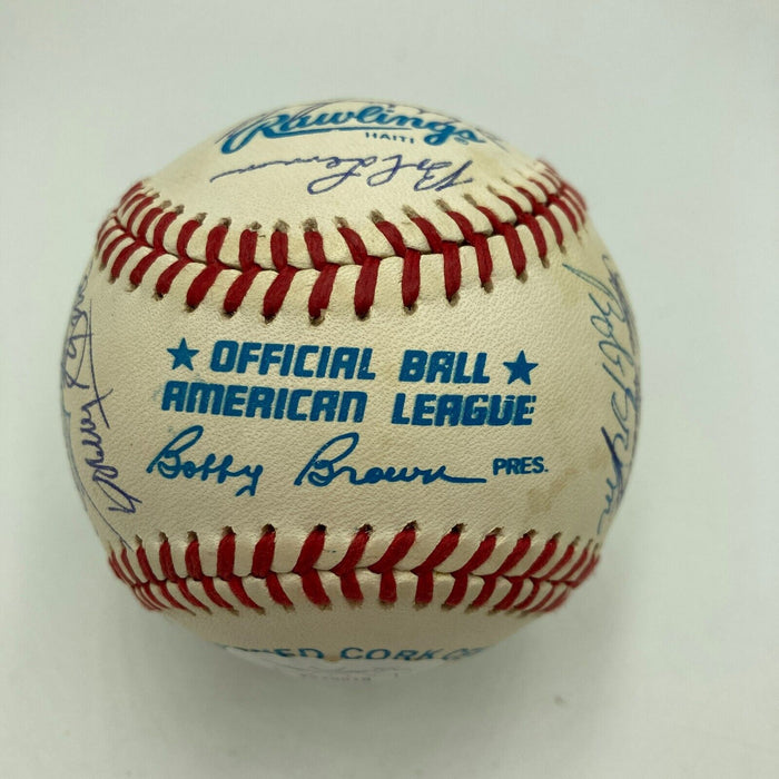 Joe Dimaggio Reggie Jackson New york Yankees Legends Multi Signed Baseball JSA