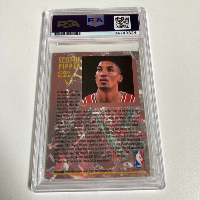 1992-93 Fleer Ultra Scottie Pippen Signed Autographed Basketball Card PSA DNA