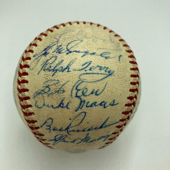 1960 Yankees WS Champs Team Signed Baseball World Series Game Used Baseball JSA
