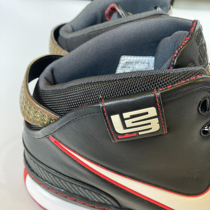 Lebron James Signed Nike Game Model Sneakers UDA Upper Deck COA