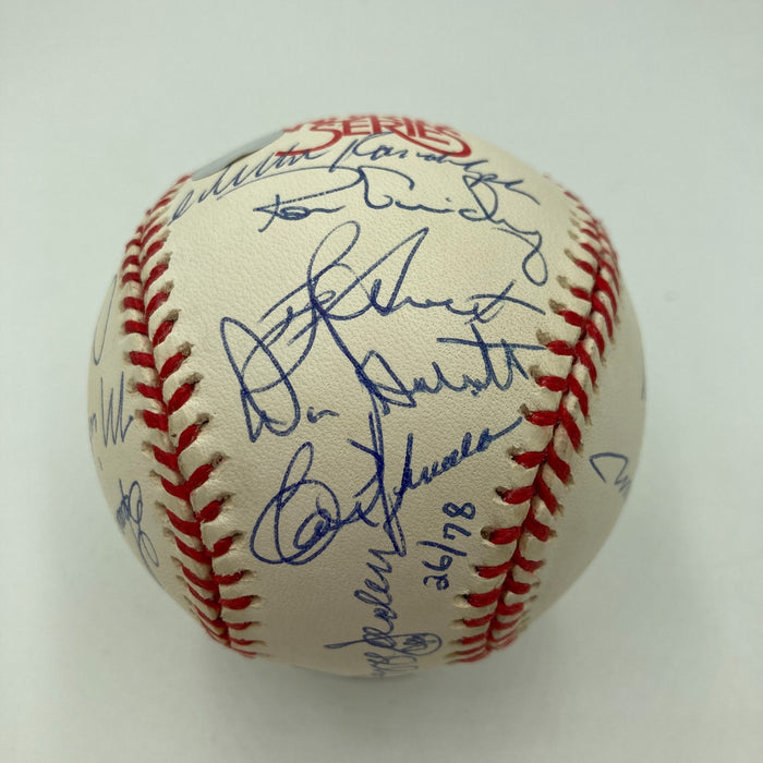 1978 New York Yankees World Series Champs Team Signed W.S. Baseball JSA COA