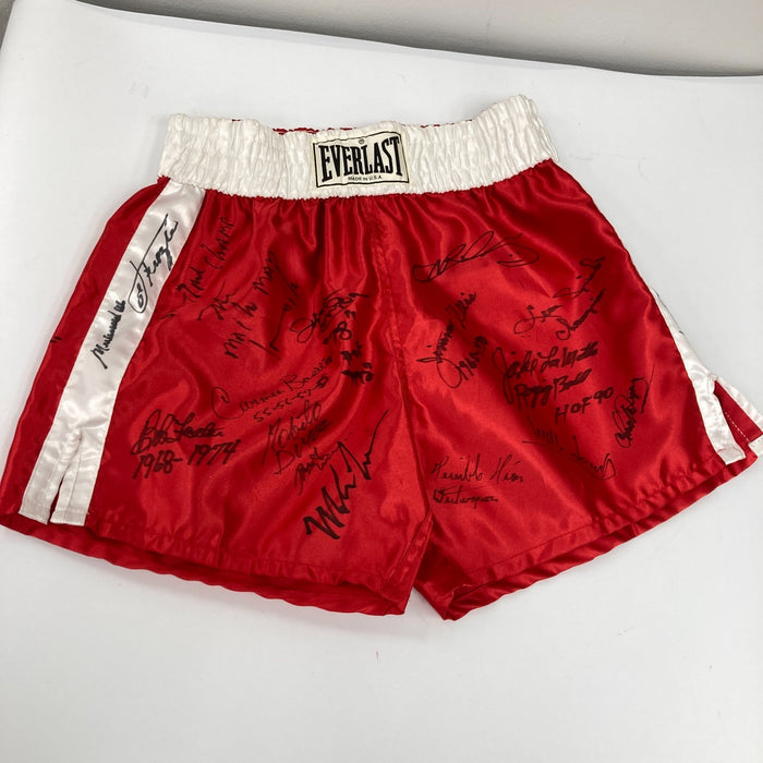 Muhammad Ali Boxing Legends Multi Signed  Everlast Trunks 26 Sigs Beckett COA