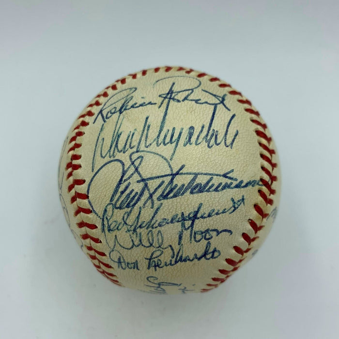 Stunning 1960's HOF Signed Baseball Willie Mays Ernie Banks Stan Musial PSA DNA