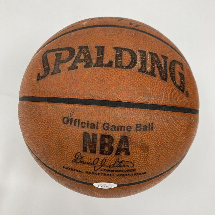 Scottie Pippen Signed Spalding NBA Game Used Chicago Bulls Basketball JSA COA