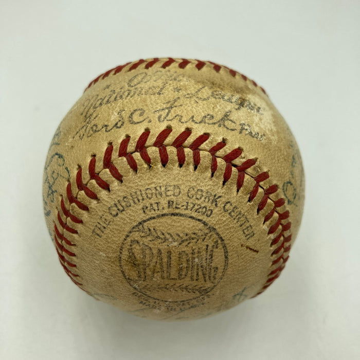 1947 Brooklyn Dodgers NL Champs Team Signed Baseball JSA COA