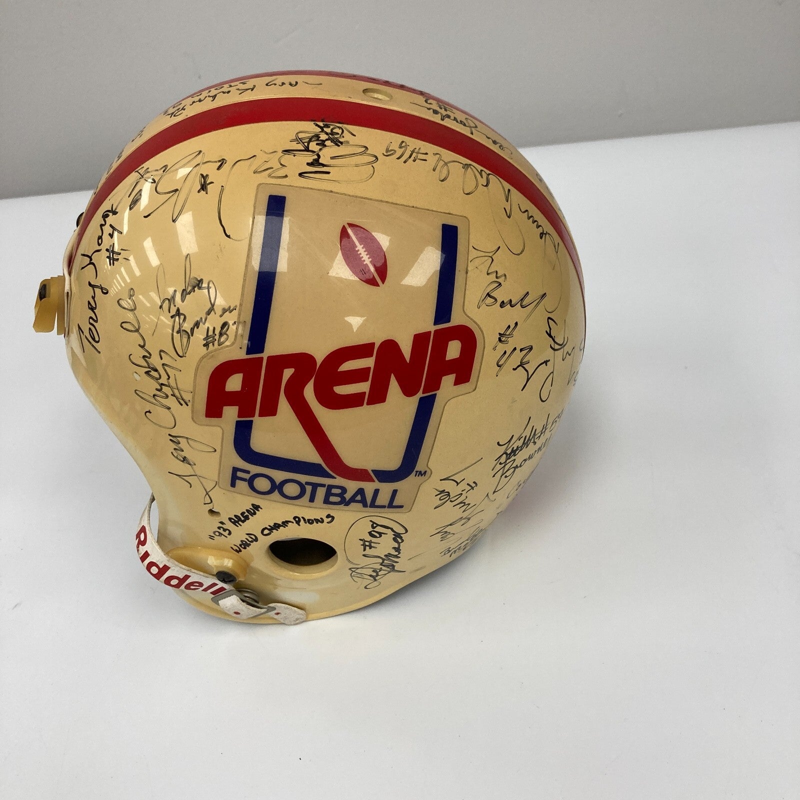 1993 Tampa Bay Storm Arena Football World Champions Team Signed Helmet — Showpieces Sports