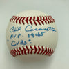 Phil Cavarretta 1945 MVP Cubs Signed Baseball PSA DNA COA