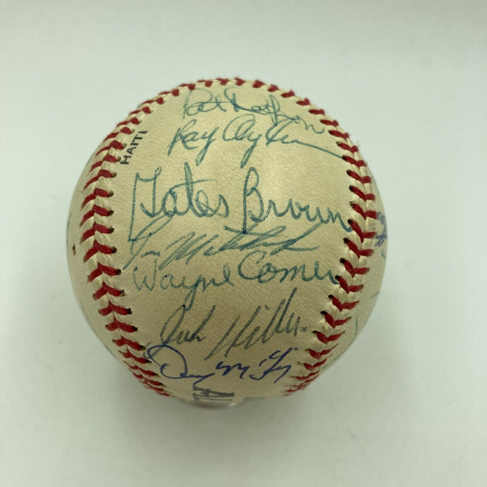 Beautiful 1968 Detroit Tigers World Series Champs Team Signed Baseball JSA COA