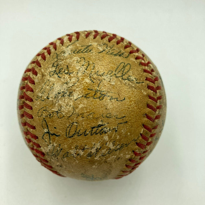 1945 Detroit Tigers World Series Champs Team Signed Baseball JSA COA