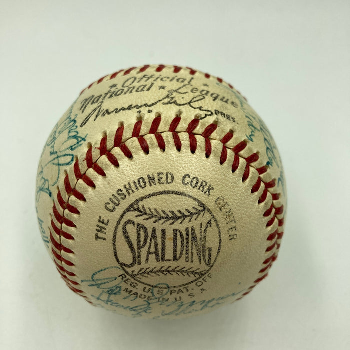 The Finest 1955 Brooklyn Dodgers Team Signed Baseball Jackie Robinson Beckett