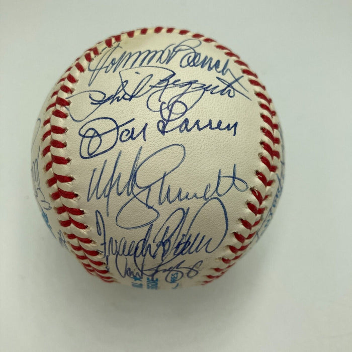 Stunning Mickey Mantle Joe Dimaggio 500 Home Run 3,000 Hits Signed Baseball