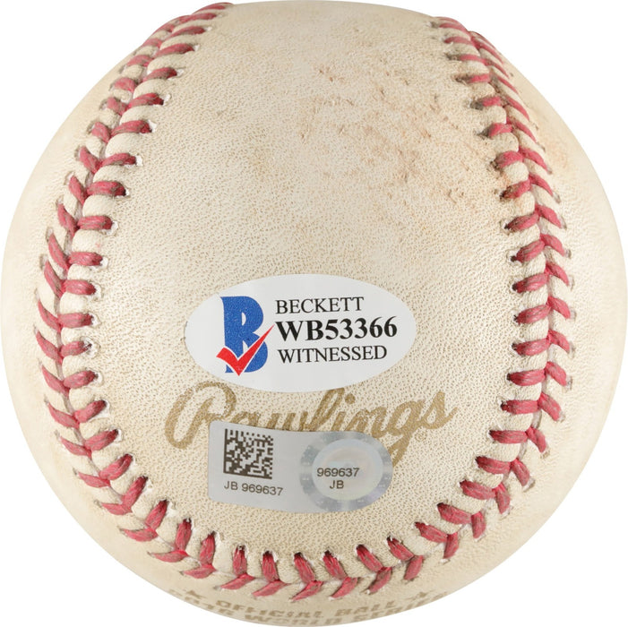 Aroldis Chapman 2016 World Series Game 5 Save Game Used Baseball Chicago Cubs