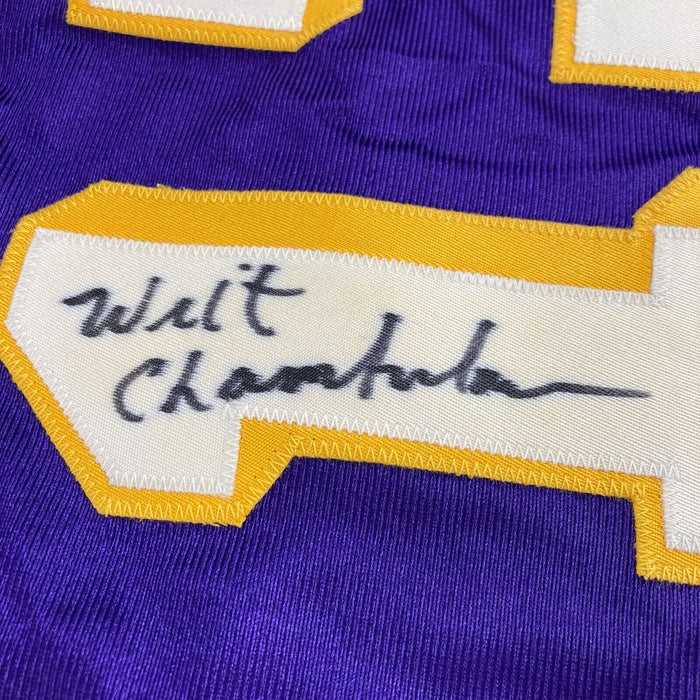 Wilt Chamberlain Signed Authentic 1971 Los Angeles Lakers Jersey JSA Graded 9
