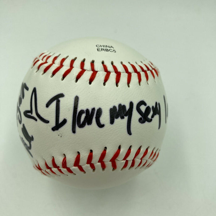 Morgan Lee Porn Star Signed Autographed Baseball