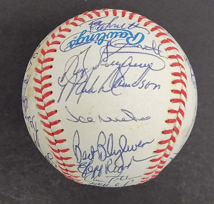1987 Minnesota Twins World Series Champs Team Signed Baseball Beckett COA
