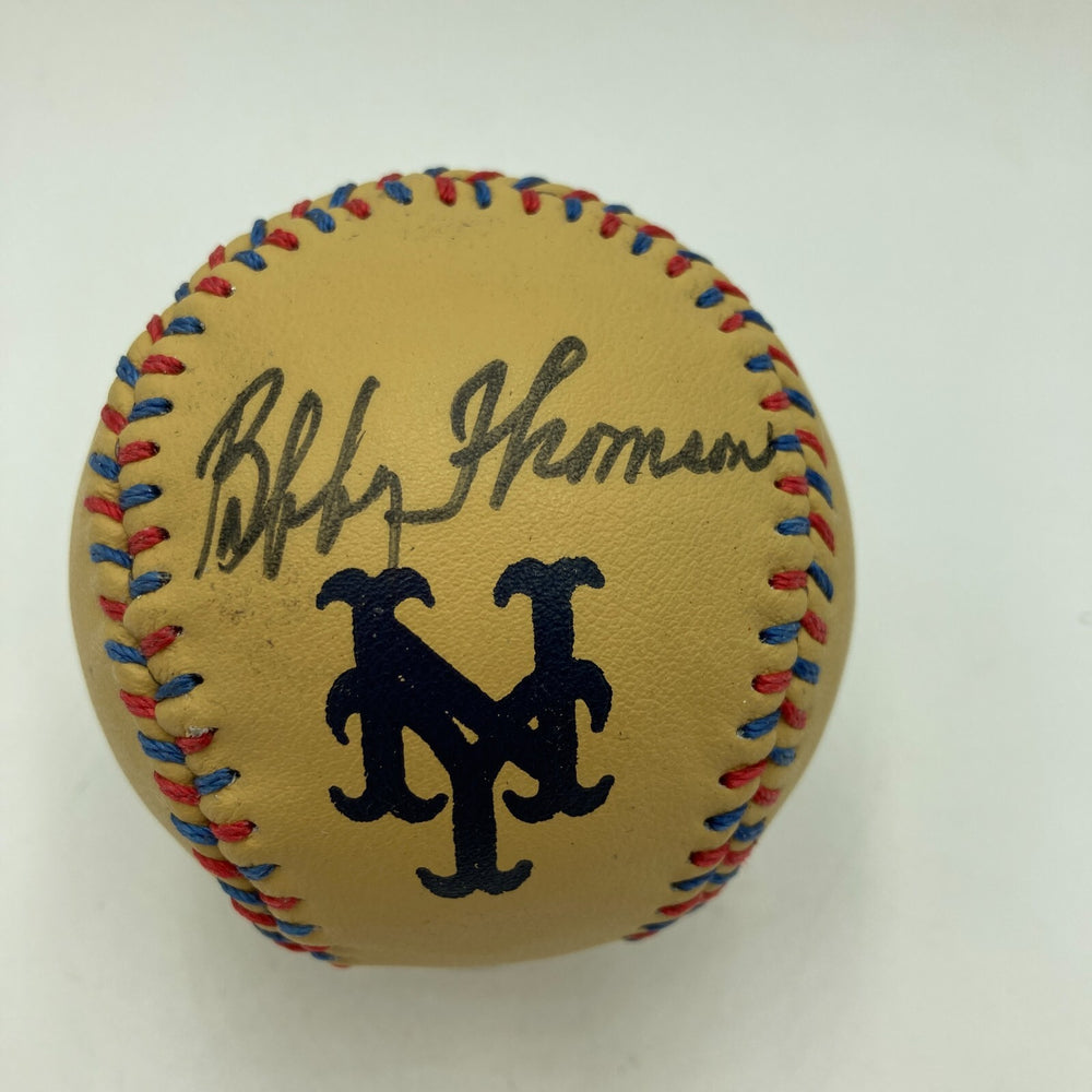 Bobby Thomson Branca Signed Shot Heard 'Round World Spinneybeck Baseball JSA COA