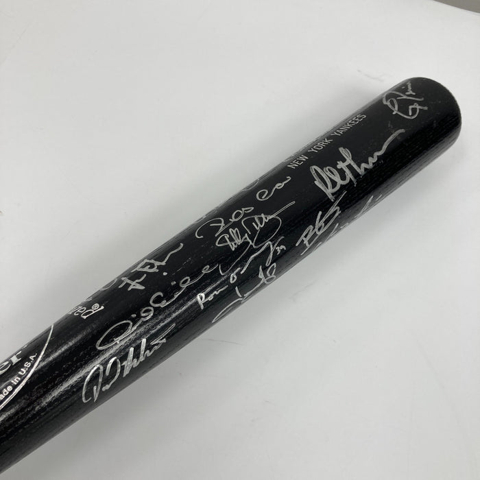 2009 New York Yankees World Series Champs Team Signed Bat Steiner COA