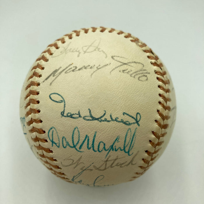 1974 Oakland A’s World Series Champs Team Signed Baseball JSA COA