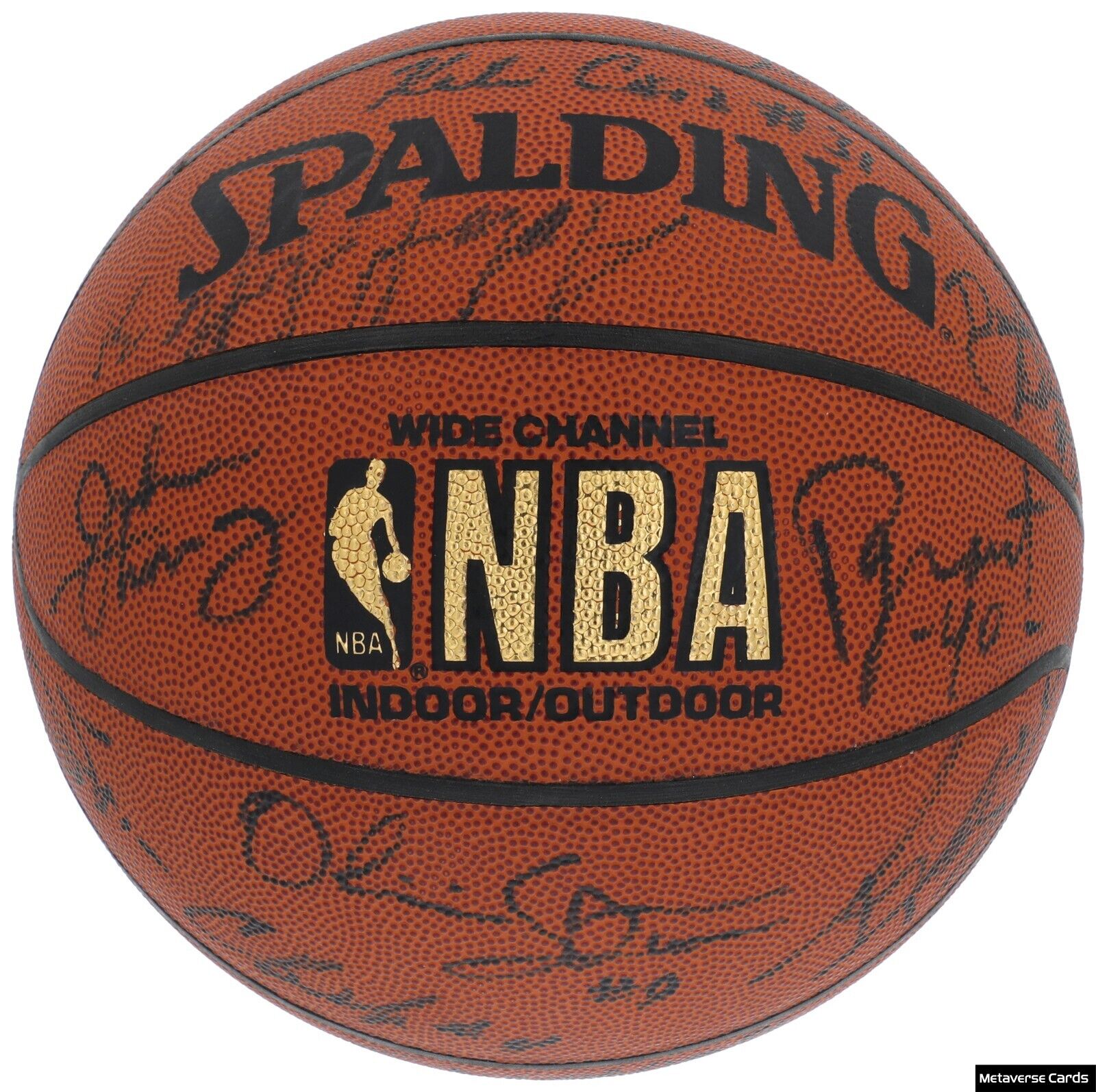 Tim Duncan Rookie 1997 NBA Draft Multi Signed Basketball 25 Sigs PSA DNA COA