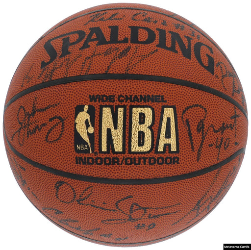 Tim Duncan Rookie 1997 NBA Draft Multi Signed Basketball 25 Sigs PSA DNA COA