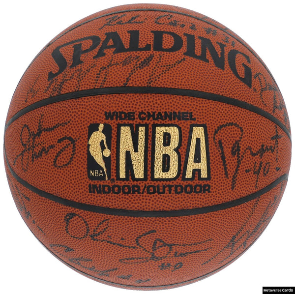 Tim Duncan Rookie 1997 NBA Draft Multi Signed Basketball 25 Sigs PSA DNA COA