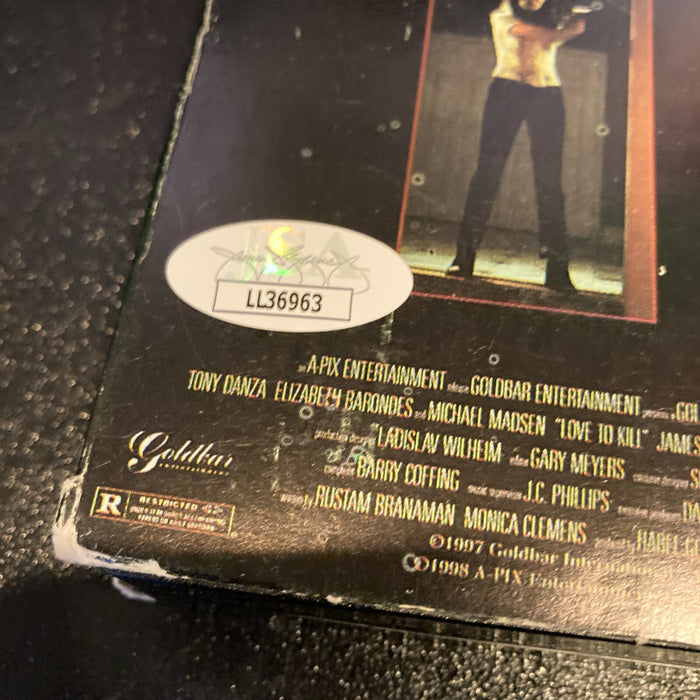 Tony Danza Signed Autographed Love To Kill VHS Movie With JSA COA