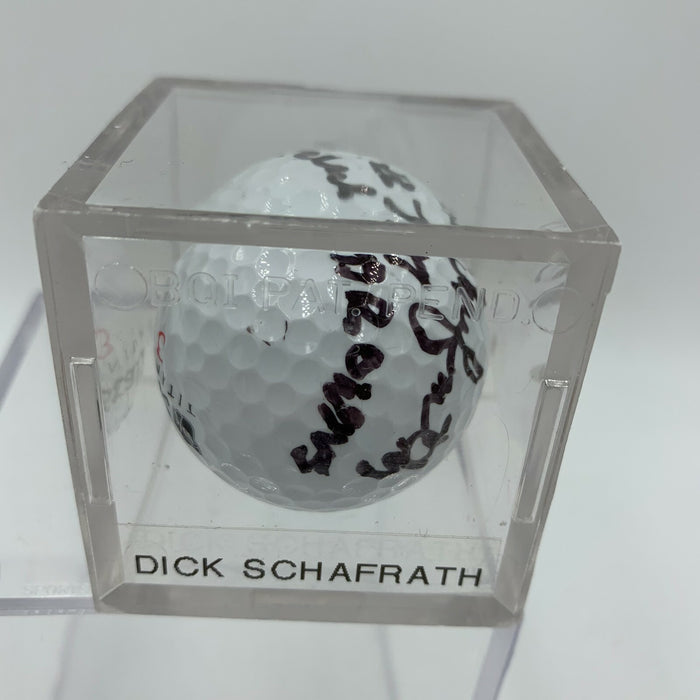 Dick Schafrath US Senator NFL Browns Signed Autographed Golf Ball PGA JSA COA