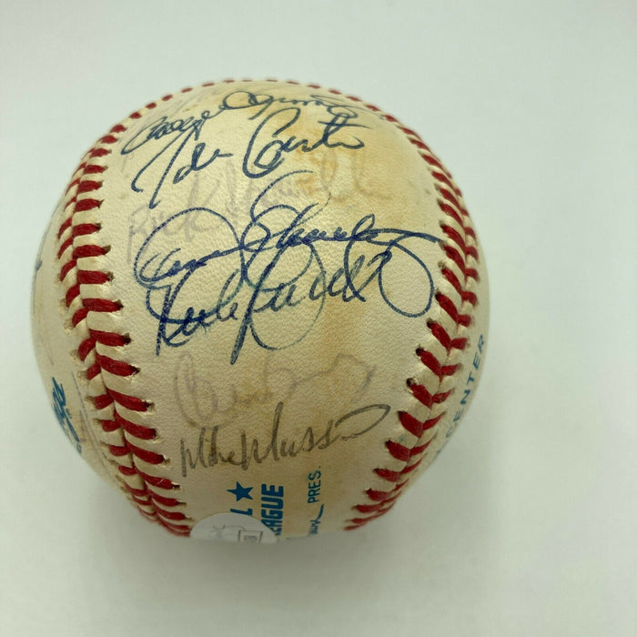 Ken Griffey Jr Kirby Puckett Mark Mcgwire 1992 All Star Game Signed Baseball JSA