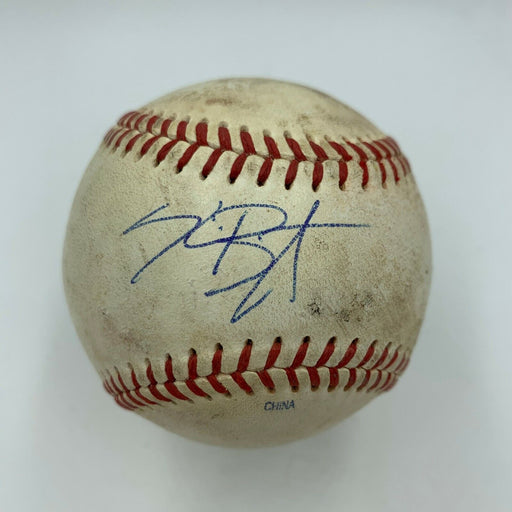 2013 Kris Bryant Pre Rookie Signed Game Used Minor League Baseball JSA Sticker