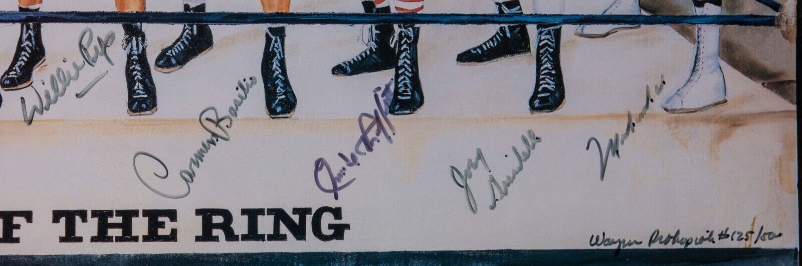 Boxing Legends of the Ring Multi-Signed Photo 11 Sigs Muhammad Ali JSA COA