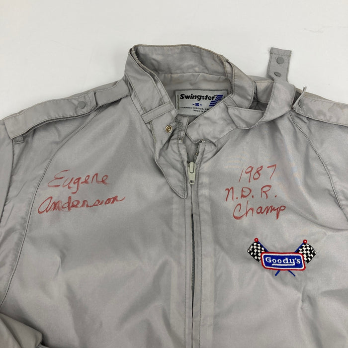 Dale Earnhardt Sr. Richard Petty NASCAR Legends Multi Signed 1987 Jacket JSA COA