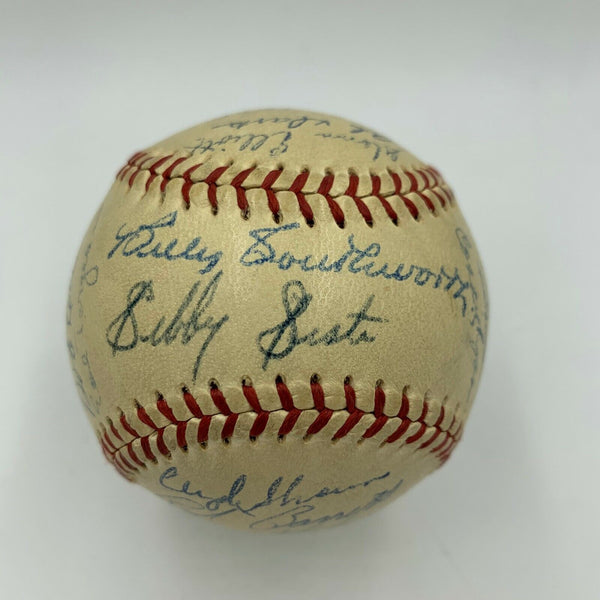 Beautiful 1948 Boston Braves National League Champs Team Signed Baseball JSA COA