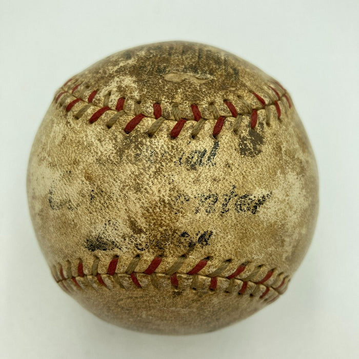 Babe Ruth & Lou Gehrig Sweet Spot Signed 1920's Baseball JSA COA