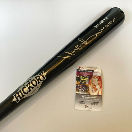 Manny Ramirez Signed Old Hickory Game Model Baseball Bat With JSA COA
