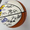 2002-03 Kansas Jayhawks Team Signed Basketball NCAA Champs Runner Up JSA COA