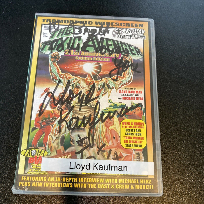 Lloyd Kaufman Signed Autographed The Toxic Avenger DVD With JSA COA