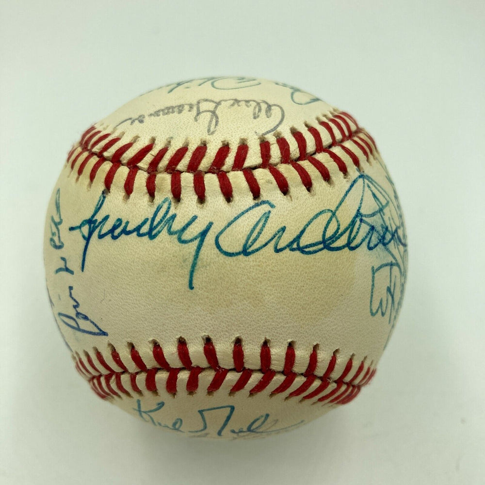 1984 Detroit Tigers World Series Champs Team Signed Baseball JSA COA