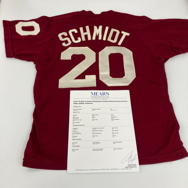 Mike Schmidt 1978 Game Used Philadelphia Phillies Jersey MEARS COA