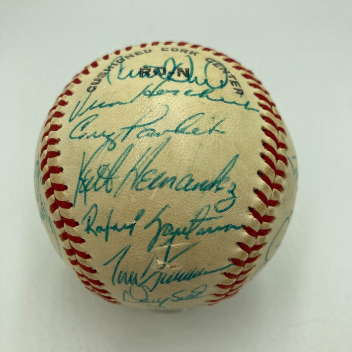 1987 New York Mets Team Signed National League Baseball Gary Carter PSA DNA COA