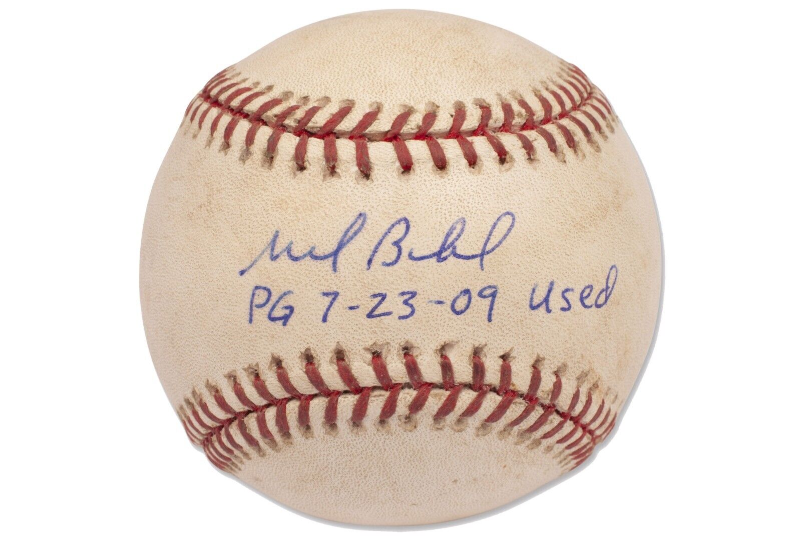 Historic Mark Buehrle 2009 Perfect Game Signed Game Used Baseball Beckett COA