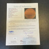 1996-97 Philadelphia 76ers Signed Game Used Basketball Allen Iverson Rookie JSA