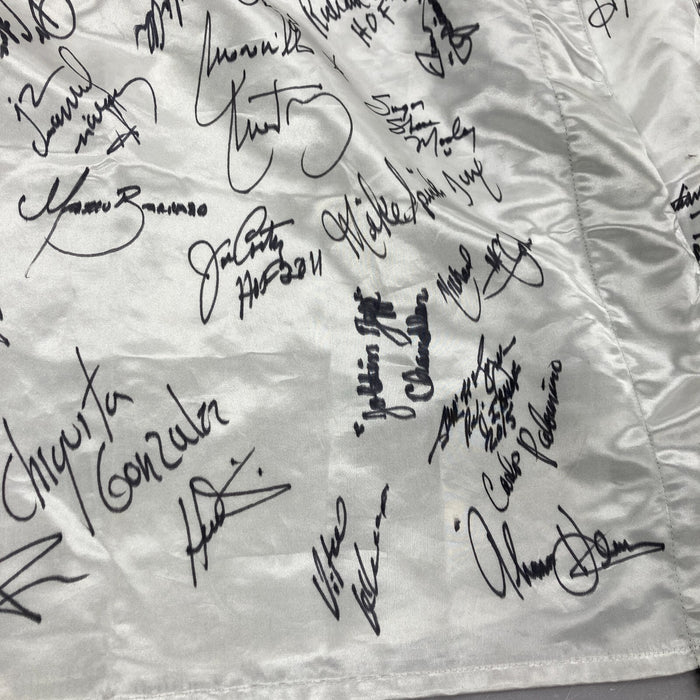 Boxing Hall Of Fame Legends Signed Everlast Boxing Robe 40+ Signatures JSA COA