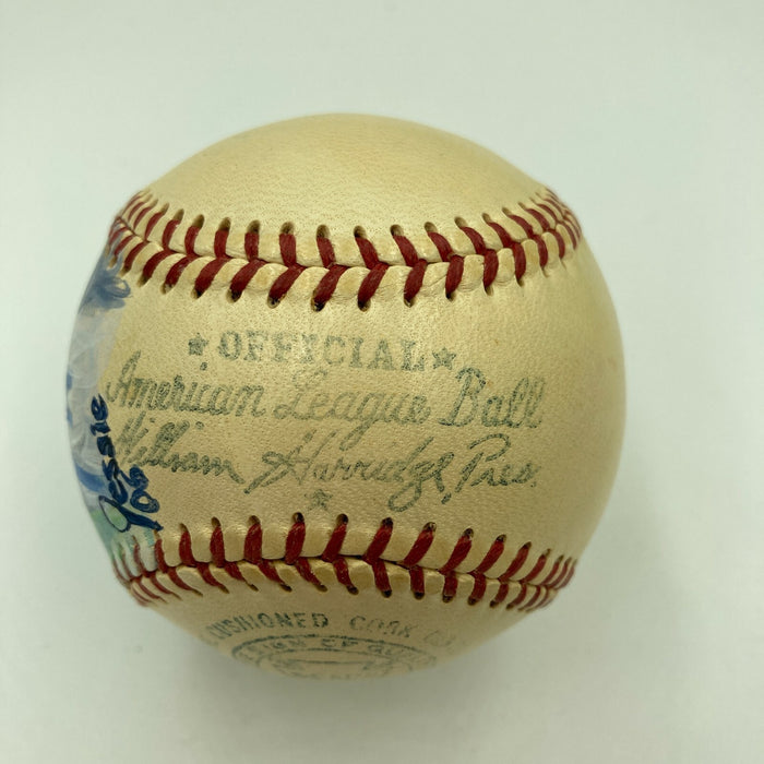 Clark Griffith Single Signed 1950's American League Baseball With JSA COA HOF