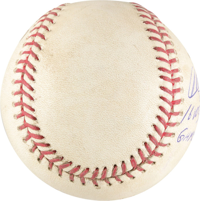 Aroldis Chapman 2016 World Series Game 5 Save Game Used Baseball Chicago Cubs