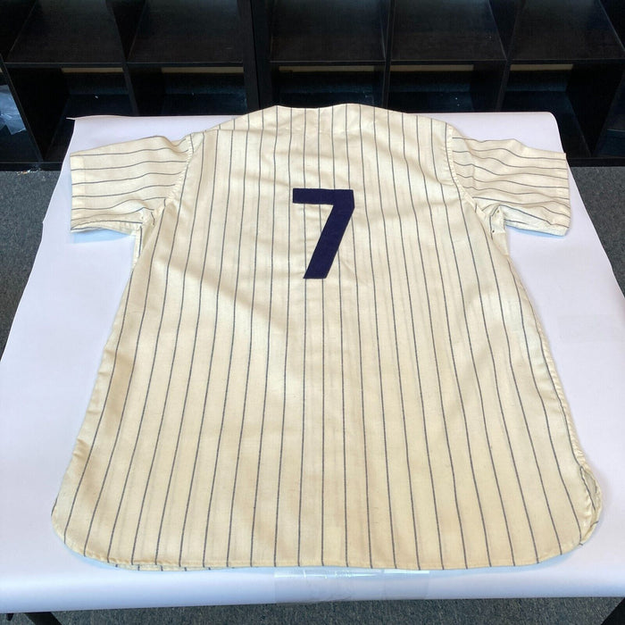 Mint Mickey Mantle Signed 1951 New York Yankees Rookie Game Model Jersey JSA COA