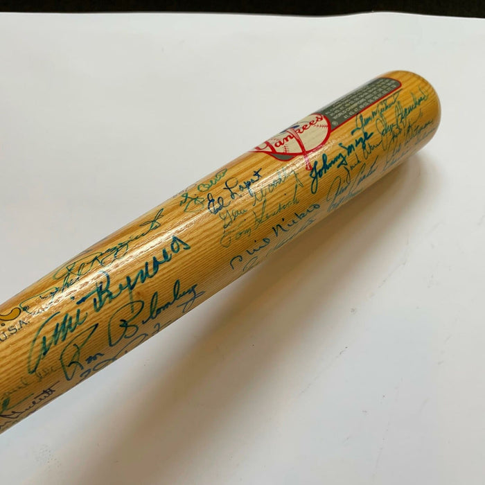 New York Yankees Hall Of Fame & Greats Signed Cooperstown Bat W/ 90 Signatures!